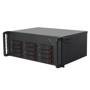 แชสซี Suppliers-จำนวน4U 8อ่าว Hot Swap Server เคสคอมพิวเตอร์,CCTV Server แชสซีสำหรับการจัดเก็บ