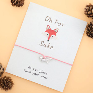 <span class=keywords><strong>Volpe</strong></span> di modo Braccialetti di Fascino <span class=keywords><strong>con</strong></span> Fare una Carta di Desiderio Rosso Nero Braccialetto Multicolor - Product Image 3