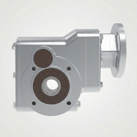 Réducteur à engrenages hélicoïdaux hyperboloïdes à fonctionnement stable en acier inoxydable 304, assemblages de motoréducteurs à lavage par immersion pour entraînements de convoyeurs à courroie