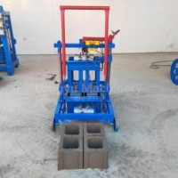 Machine de fabrication de pavés portative commerciale, petite et mobile, à moteur hydraulique, pour la production automatique de béton et de ciment