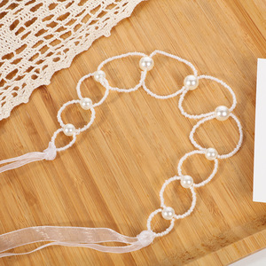 Pháp Retro dual-mục đích ngọc trai tóc ban nhạc dễ thương ngọt ngào tóc <span class=keywords><strong>Loop</strong></span> & siêu Cổ Tích xương đòn chuỗi Retro tóc phụ kiện - Product Image 3