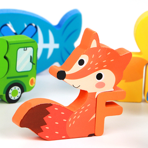 Ensemble de blocs d'alphabet en bois créatifs pour la reconnaissance des lettres, la pratique de l'orthographe, le développement cognitif pour les tout-petits et les enfants - Product Image 3