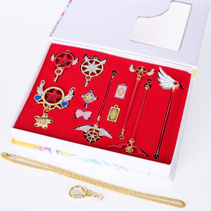 Collar de Joyería de Anime <span class=keywords><strong>Cardcaptor</strong></span> <span class=keywords><strong>Sakura</strong></span>, Accesorios, Varita Mágica, Caja de Regalo, Llavero - Product Image 2