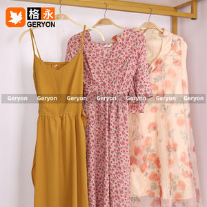 Geryon Vintage usado gasa tela vestidos mujeres verano mixto Floral Vintage Ukay Pakaian Bekas <span class=keywords><strong>ropa</strong></span> usada bala a granel - Product Image 3