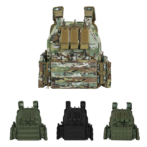 Gilet tactique d'extérieur, plusieurs options de couleurs, matériau polyester 1000D, fonction anti-coupure, bretelles, coupe régulière - Product Image 6