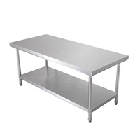 YITIAM Table de travail pour buffet commercial Table de travail pliante en acier inoxydable Table de travail en acier inoxydable Banc de travail