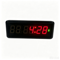 Penjualan Panas Timer Elektrik LED 6 Digit 1,5 Inci yang Dapat Diprogram dengan Baterai Isi Ulang Internal