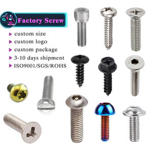 Sekrup grosir Tornillos M2 M2.5 M3 M3.9 M4 M4.8 M5 M6 mesin sekrup baja <span class=keywords><strong>Titanium</strong></span> Stainless hitam Tapping sekrup logam - Product Image 1
