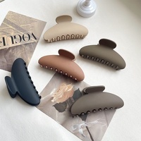 Pince à cheveux en plastique en forme d'arc semi-circulaire, style simple et polyvalent, pince requin élégante pour chignon, accessoires quotidiens
