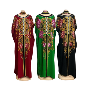 New Robe Dubai phi buổi tối ăn mặc hồi giáo thời trang Moroccan satin vải ăn mặc phi Wedding Dress - Product Image 3