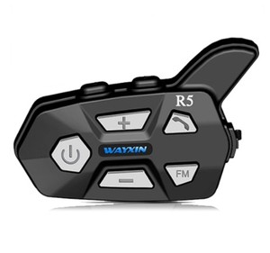 Intercomunicador BT para casco de motocicleta, 1200M, FM, impermeable, interfono - Product Image 1