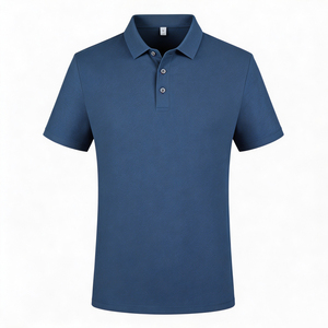 Polo con Logo ricamato <span class=keywords><strong>in</strong></span> cotone di <span class=keywords><strong>seta</strong></span> all'ingrosso Polo da Golf tinta unita di alta qualità t-Shirt Polo personalizzata - Product Image 2