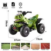 Vente en gros en usine de voiture dinosaure ATV électrique pour enfants de 2 à 4 ans en plastique 2.4G batterie télécommandée certifiée EN71