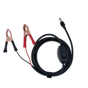 Câble de charge <span class=keywords><strong>DC</strong></span> professionnel avec interrupteur marche/arrêt, 16AWG, courant élevé 30A, pince crocodile pour la charge de batterie de voiture 12-24V - Product Image 1