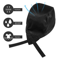 Logo personnalisé noir Chef chapeau serveur uniforme casquette boulangerie BBQ Grill chapeau Restaurant cuisinier travail chapeau