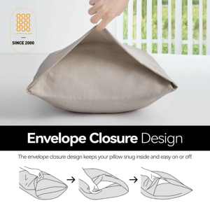 Подгонянный Конверт Стиль Наволочка из микрофибры дышащий и моющийся набор матового постельного белья - Product Image 3