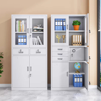 Armoire de classement de bureau moderne en acier réglable avec 2 tiroirs, pour usage hospitalier, structure démontable, serrure à clé, garantie 10 ans
