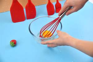 Ensemble de 5 spatules de cuisine pour la maison, résistantes à la chaleur, en silicone alimentaire, avec poignées en silicone, compatibles lave-vaisselle et four - Product Image 5