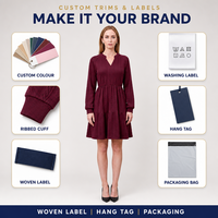 Robe en tricot à volants pour femme sur mesure, du S au 4XL, fabriquée selon vos spécifications, gamme complète de tailles, vente en gros, fabricant OEM ODM