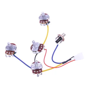 Grosir Epi Memuat pre-wired gitar Wiring Harness 2T2V dengan Coil Split pre-wired Kit Untuk LP SG Bass suku cadang gitar