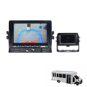 Cámara de respaldo de marcha atrás compatible con detección de peatones de punto ciego AI con <span class=keywords><strong>alarma</strong></span> audible y visual para carretilla elevadora de camión de autobús RV - Product Image 1