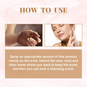 <span class=keywords><strong>Perfume</strong></span> de feromonas de larga duración para mujer, aroma afrutado con <span class=keywords><strong>glamour</strong></span> de coqueteo para citas, spray de fragancia corporal fresca - Product Image 6