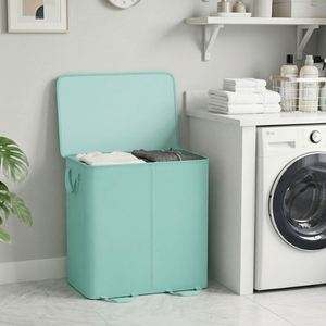 136L Green Laundry Hamper with Lid Tall Laundry <b>Baskets</b> with Handles <b>Large</b> Laundry Bin with Internal Support - Product Image 5