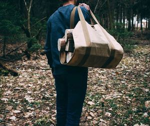 Échantillon gratuit : sac fourre-tout en toile cirée imperméable de 16 oz pour le transport de bûches - Product Image 3