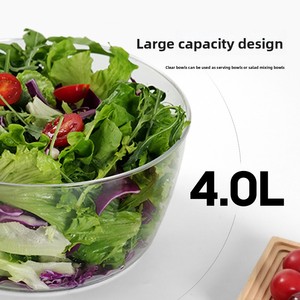 Déshydrateur manuel non électrique <span class=keywords><strong>à</strong></span> <span class=keywords><strong>manivelle</strong></span>, design double couche, <span class=keywords><strong>essoreuse</strong></span> grande capacité pour cuisine, fruits, légumes, salades et fitness - Product Image 3