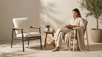 Chaise de jardin en osier moderne pour l'extérieur, résistante aux intempéries et écologique