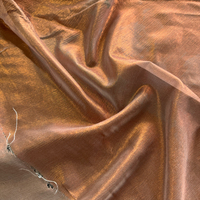 Tissu en Chiffon Froissé Doré Uni de Haute Qualité 5mm pour Robes, Tenues de Soirée, Hauts, Maillots de Bain et Plus Encore