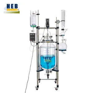 HEB-150L Industrial Stainless Steel Chemical Jacketed Glass Reactor 150l vessel price