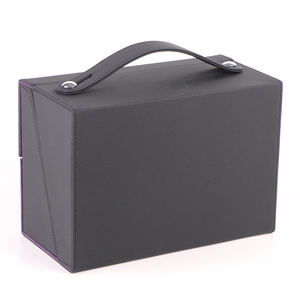 Boîte de rangement pour cartes en cuir PU compatible avec <span class=keywords><strong>Magic</strong></span> the Gathering/<span class=keywords><strong>Commander</strong></span>/Yugioh, boîte de rangement durable pour cartes - Product Image 3