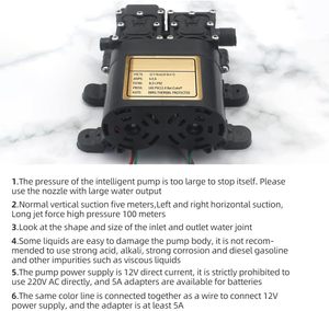 12V Brushless Dual Motor Diaphragm <b>Pump</b> 1.1MPA High Switch 8.0LPM 304 Stainless Steel <b>Water</b> 1 Year Warranty 1.5m Diaphragm Press - Product Image 6