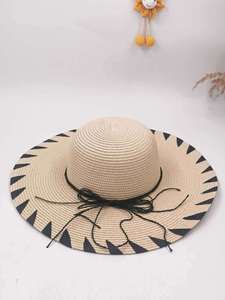Chapeau Panama à large bord pour femme, pliable, en paille, avec nœud, idéal pour la plage et l'été - Product Image 3