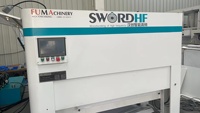 Presse à panneaux de meubles en bois à haute fréquence P6 HF, machine à coller les chants, tenonneuse CNC à queue de pie, moteur et pompe