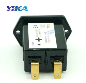 YIKA SYS DC12V-36V AC 220V Noir électrique de Contrôle Industriel Quartz S'accumulent Temps Cumulé Compteur Horaire Mécanique