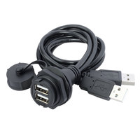 Conector USB 2.0 3.0 IP67, Cable de Conexión, Montaje en Panel, Hembra, Macho, Tipo PCB, Cable, Conector Micro USB Tipo C