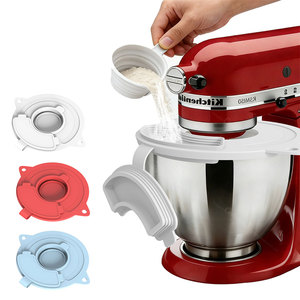 Protection anti-éclaboussures en silicone pour mélangeurs <span class=keywords><strong>KitchenAid</strong></span> 4,5 et 5 QT, couvercle de bol en silicone pour mélangeur, accessoire professionnel pour batteur sur socle - Product Image 3