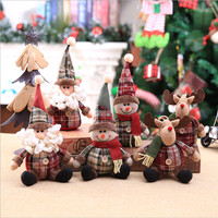 Persediaan Dekorasi Natal, Boneka Natal Berdiri Boneka Mewah Nordik Elf Ornamen Patung Kecil