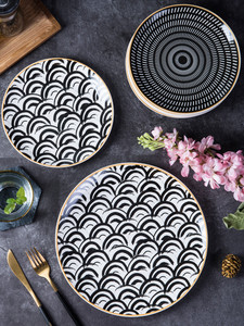 Wholesale High Quality <strong>Cheap</strong> Food Serving Dinner <strong>Plate</strong> <strong>Sets</strong> Custom Pattern Ceramic Restaurant <strong>Plates</strong> <strong>Set</strong> - Product Image 3