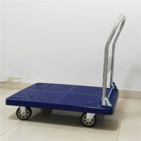 Chariot manuel robuste 150kgs 300kgs Chariot à main manuel Outils en plastique pliables Magasin OEM Chariot à main en plastique SR