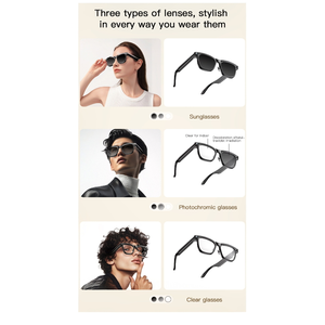 Lunettes intelligentes M08E AI avec caméra 13MP, traduction en temps réel et reconnaissance visuelle - Product Image 2