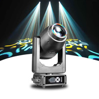 LED 300W 3-in-1 Muster Moving Head 9 Farben+Weiß Regenbogeneffekt 0-100% Linear Dimmbar 1-25Hz Multi-Strobe DMX512-Steuerung