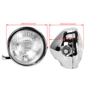 CG125 Faros delanteros <span class=keywords><strong>vintage</strong></span> modificados-GN125 Cubierta frontal redonda negra <span class=keywords><strong>vintage</strong></span> Luces Accesorios para motocicletas - Product Image 3