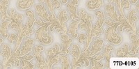 Papier peint non tissé de luxe en gros à bas prix, papier peint 3D pour jardin, Damas, salon, fond de télévision, design mural