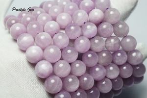 도매 천연 AAA급 마다가스카르산 쿤자이트 캐츠아이 스무스 라운드 비즈 팔찌, 주얼리 제작 디자인용 - Product Image 3