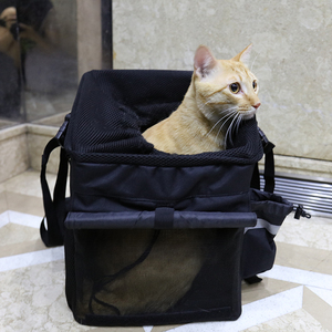 Logo personnalisé <span class=keywords><strong>Chien</strong></span> Vélo Panier Transporteur Pliable Vélo Avant Pet <span class=keywords><strong>Sac</strong></span> À Dos Top Cordon Animal Voyage <span class=keywords><strong>Sac</strong></span> - Product Image 6