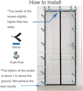 Mã Hóa Rèm Lưới Chống Muỗi Trên Cửa Rảnh Tay Từ Mùa Hè Rèm Chống Muỗi Màn Hình Từ Tính - Product Image 4