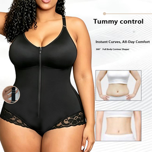 Fajase Colombianas Moldeadoras Postpartum Shapewear Tummy Control for Women Body Shaper Girdles with Adjustable Shoulder Straps - Product Image 1